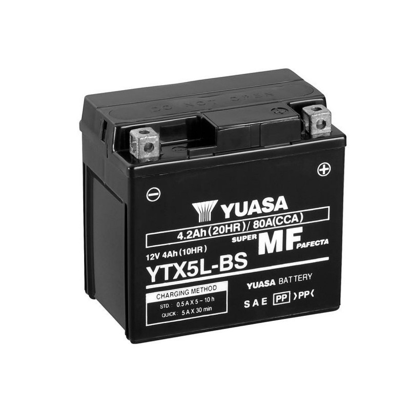 Akumulator Yuasa AGM 12V 4.2Ah 80A P+ YTX5L-BS