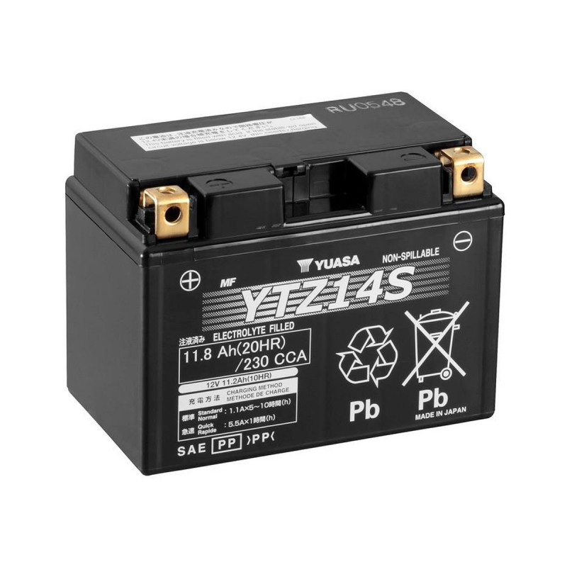 Akumulator Yuasa AGM 12V 11.8Ah 230A L+ YTZ14S