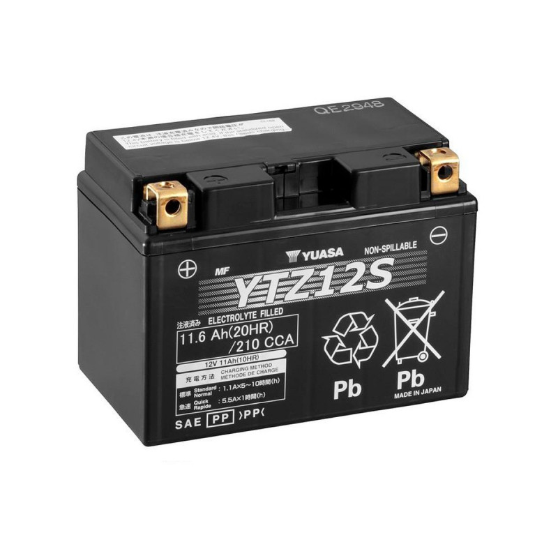 Akumulator Yuasa AGM 12V 11.6Ah 210A L+ YTZ12S