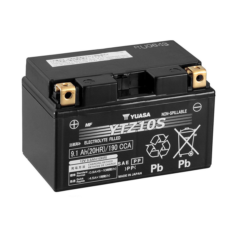 Akumulator Yuasa AGM 12V 9.1Ah 190A L+ YTZ10S