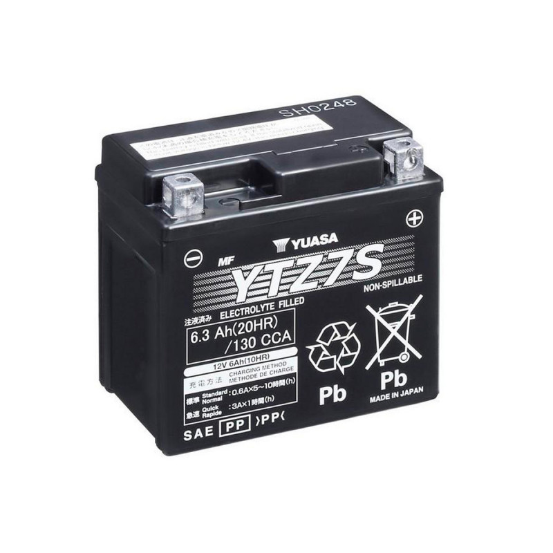 Akumulator Yuasa AGM 12V 6.3Ah 130A P+ YTZ7S