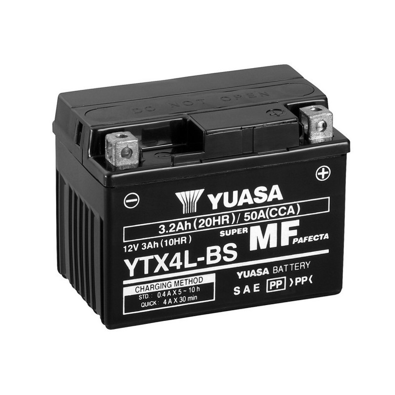 Akumulator Yuasa AGM 12V 3.2Ah 50A P+ YTX4L-BS