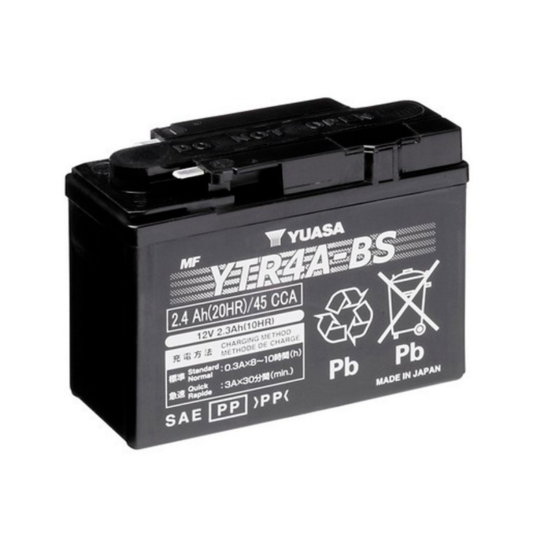 Akumulator Yuasa AGM 12V 2.4Ah 45A L+ YTR4A-BS