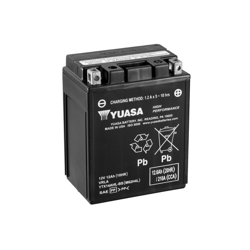 Akumulator Yuasa AGM 12V 12.6Ah 210A P+ YTX14AHL-BS