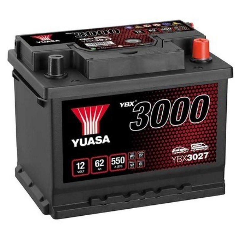 Akumulator Yuasa 12V 62Ah 550A P+ YBX3027