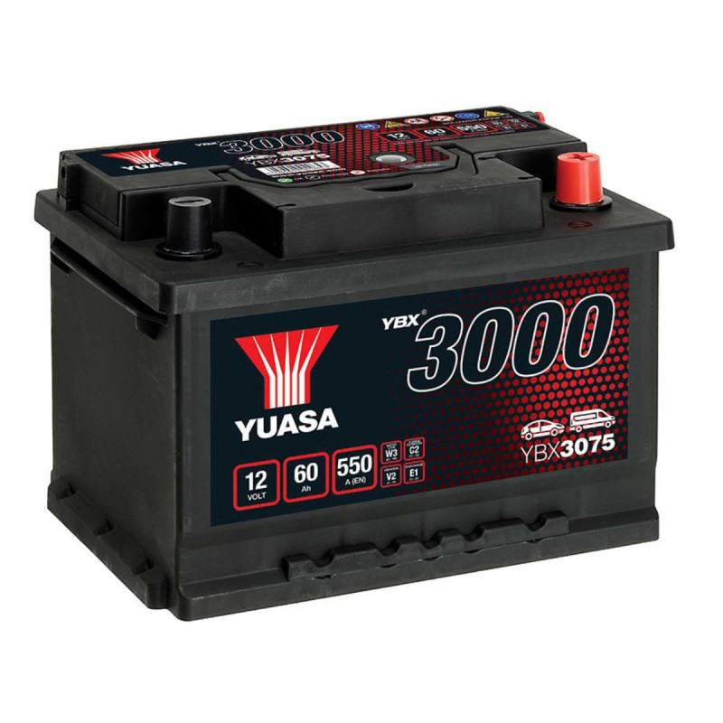 Akumulator Yuasa 12V 60Ah 550A P+ YBX3075