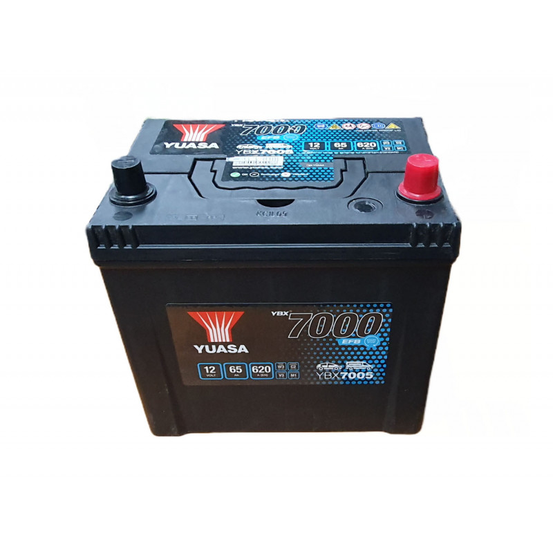 Akumulator Yuasa EFB 12V 65Ah 620A P+ YBX7005