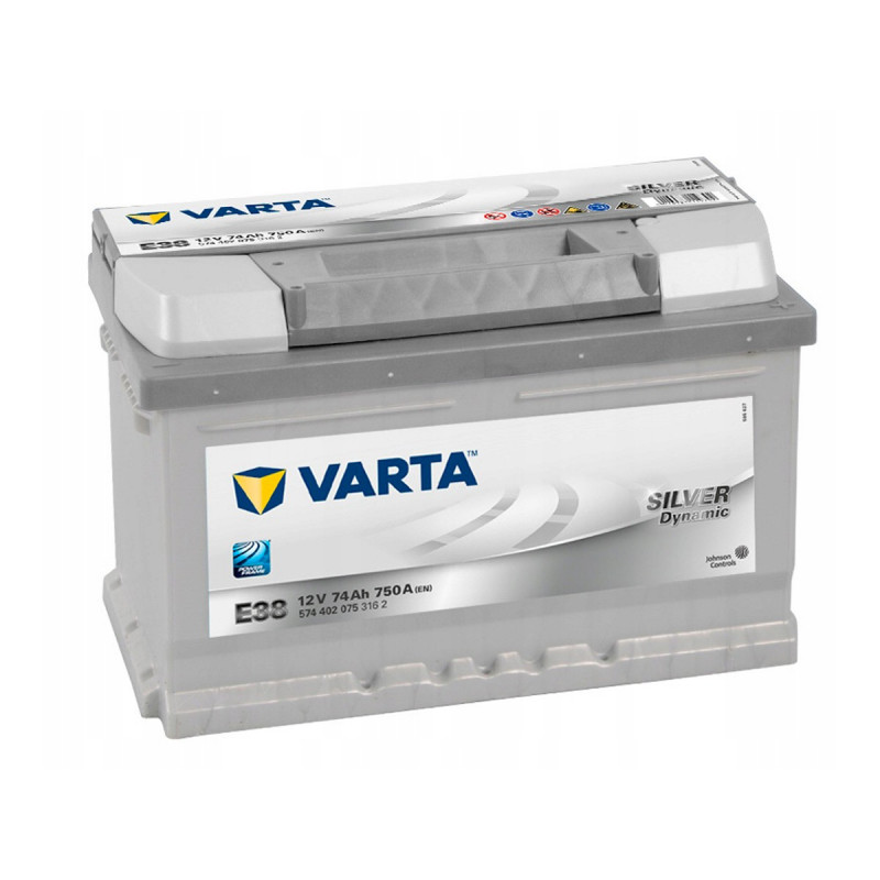 Akumulator Varta Silver Dynamic 12V 74Ah 750A P+ E38