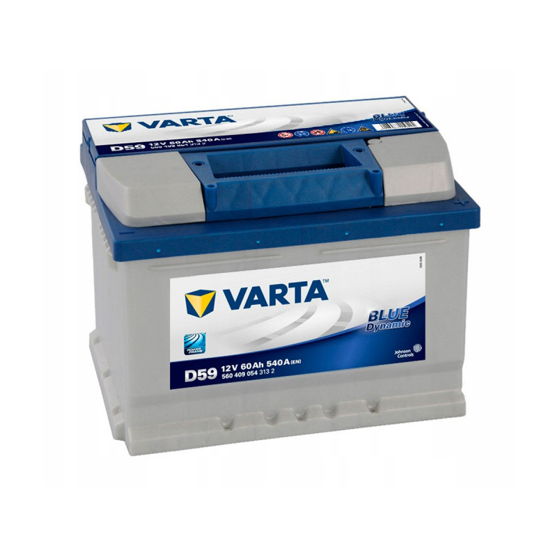 Akumulator Varta Blue Dynamic 12V 60Ah 540A P+ D59
