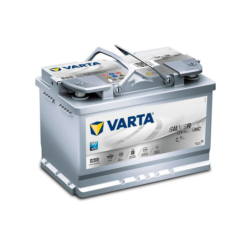 Akumulator Varta Silver Dynamic AGM 12V 70Ah 760A P+ E39