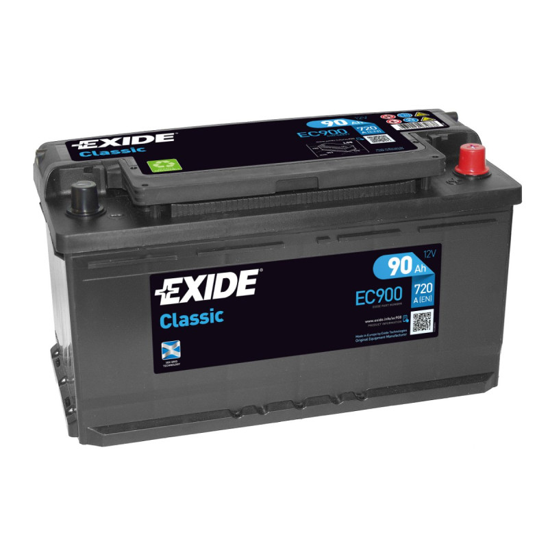 Akumulator Exide Classic 12V 90Ah 720A P+ EC900