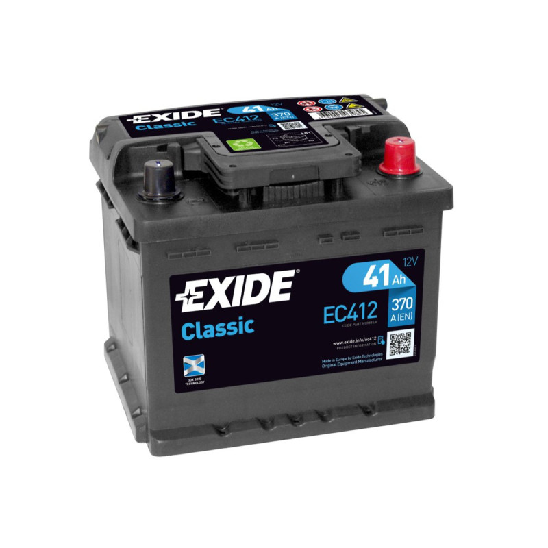 Akumulator Exide Classic 12V 41Ah 370A P+ EC412