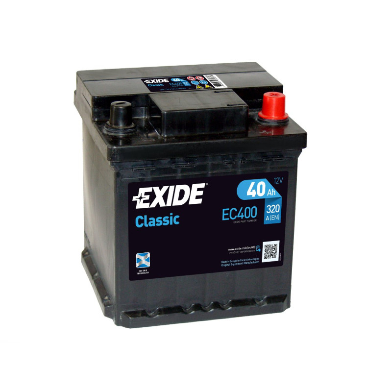 Akumulator Exide Classic 12V 40Ah 320A P+ EC400