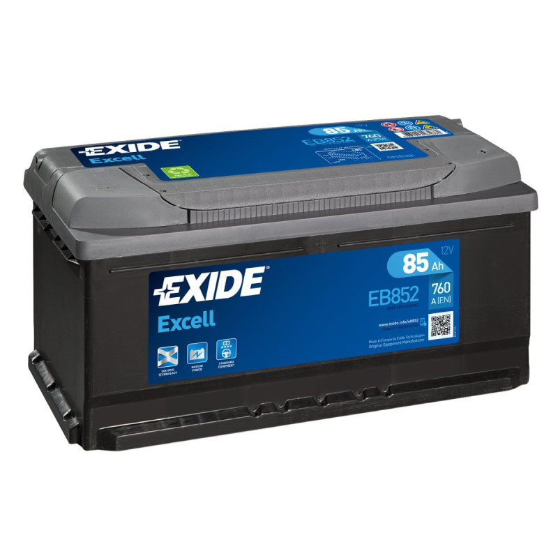 Akumulator Exide Excell 12V 85Ah 760A P+ EB852