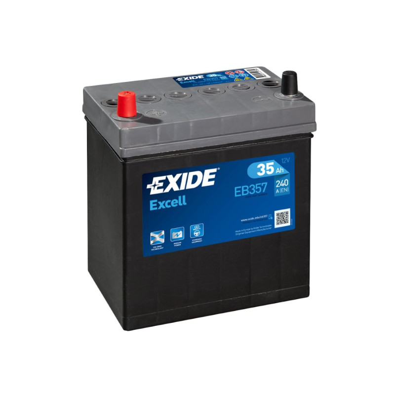 Akumulator Exide Excell 12V 35Ah 240A L+ EB357