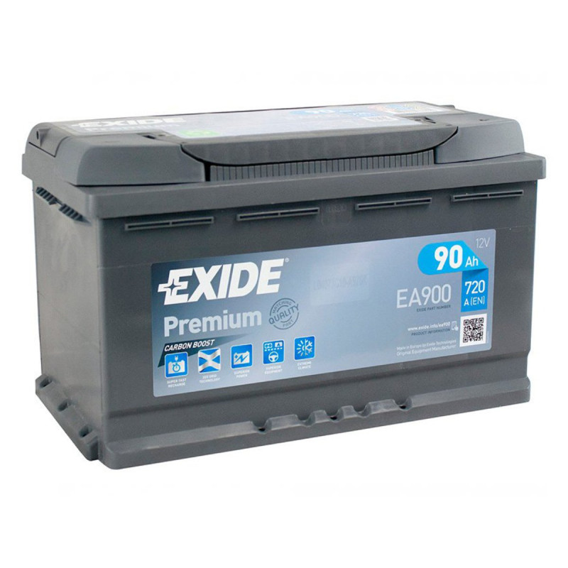 Akumulator Exide Premium 12V 90Ah 720A P+ EA900