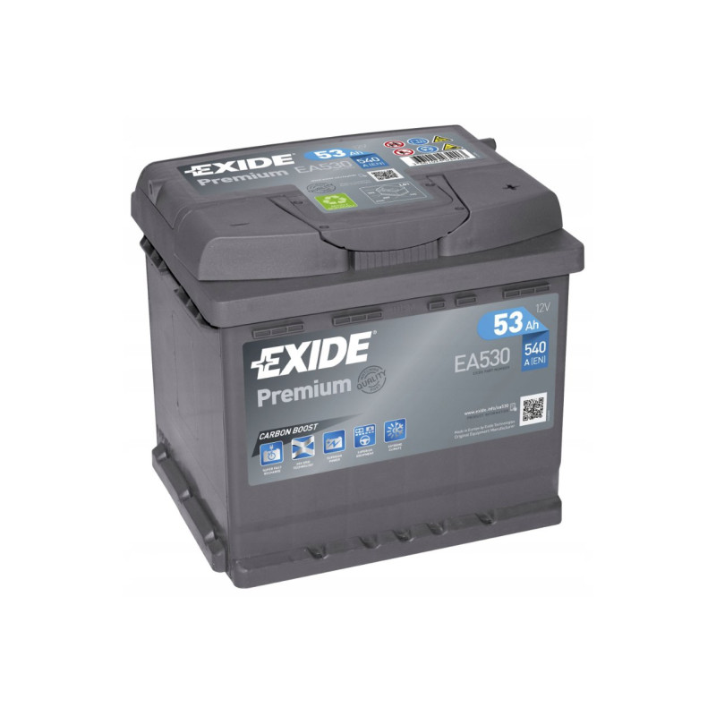 Akumulator Exide Premium 12V 53Ah 540A P+ EA530