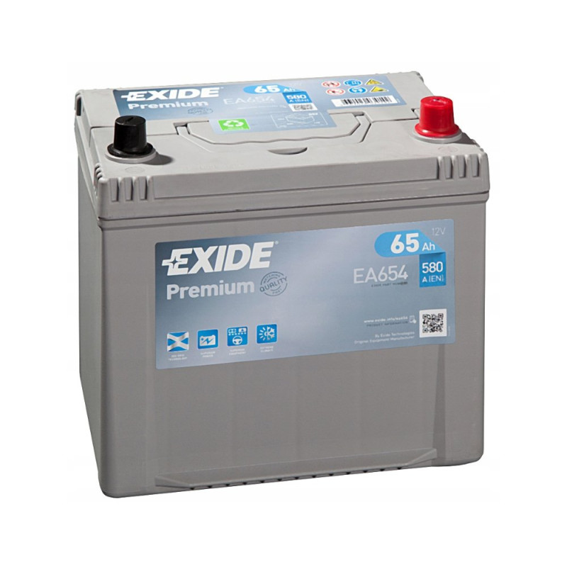 Akumulator Exide Premium 12V 65Ah 580A P+ EA654