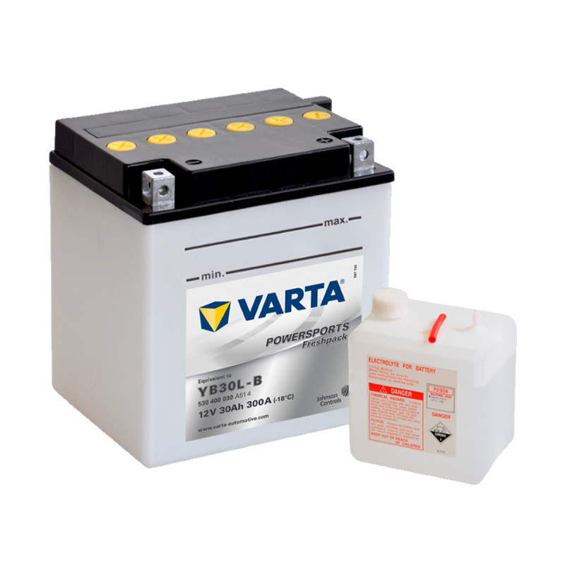 Akumulator Varta Powersports Freshpack 12V 30Ah 300A P+ YB30L-B