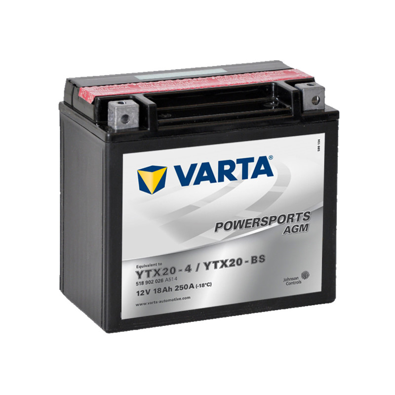 Akumulator Varta Powersports AGM 12V 18Ah 250A L+ YTX20-BS YTX20-4