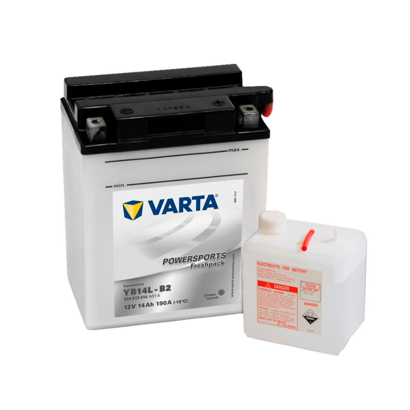 Akumulator Varta Powersports Freshpack 12V 14Ah 190A P+ YB14L-B2