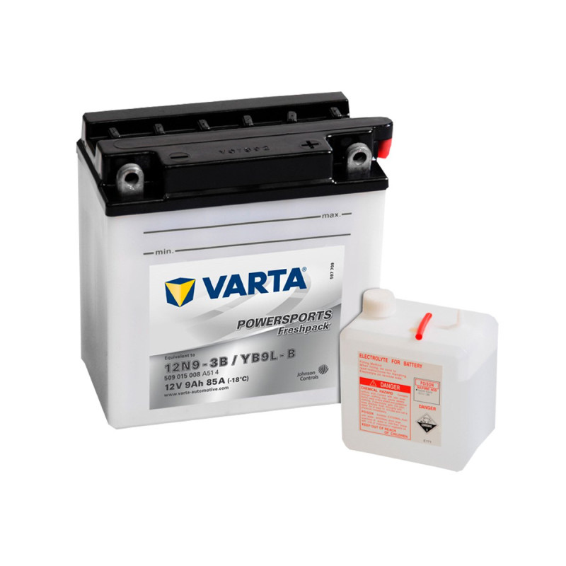 Akumulator Varta Powersports Freshpack 12V 9Ah 85A P+ 12N9-3B YB9L-B