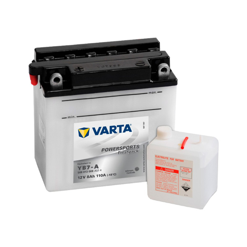 Akumulator Varta Powersports Freshpack 12V 8Ah 110A L+ YB7-A