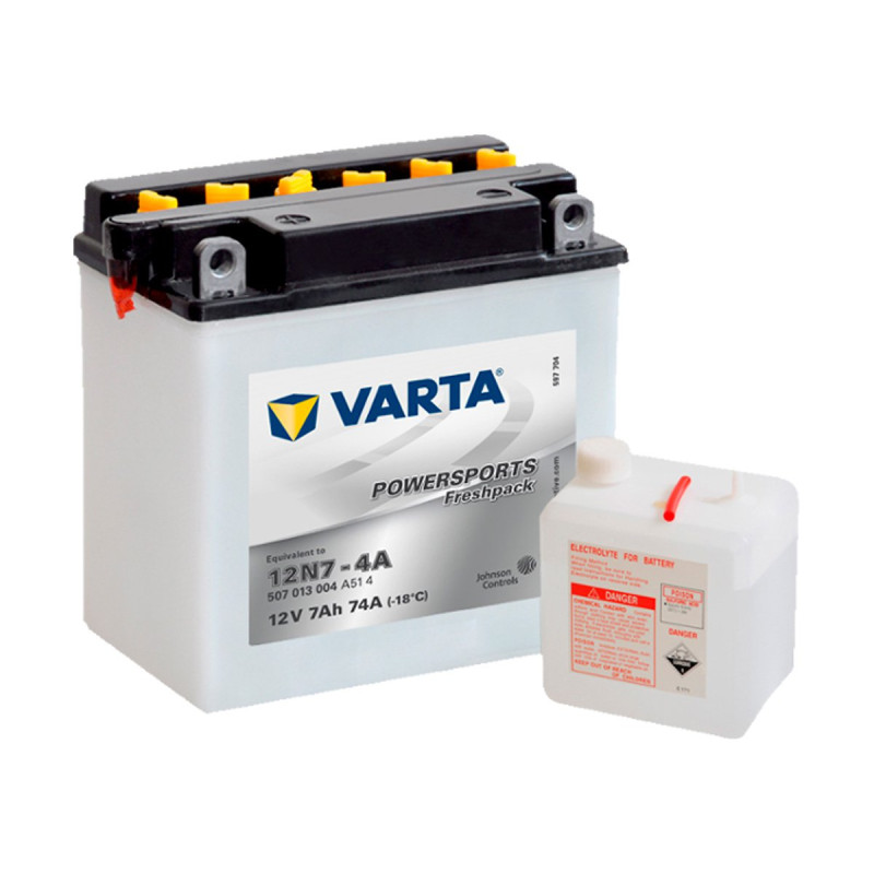 Akumulator Varta Powersports Freshpack 12V 7Ah 74A L+ 12N7-4A