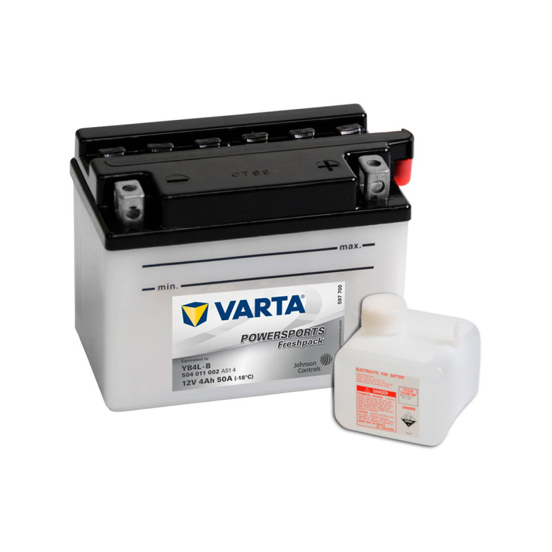 Akumulator Varta Powersports Freshpack 12V 4Ah 50A P+ YB4L-B