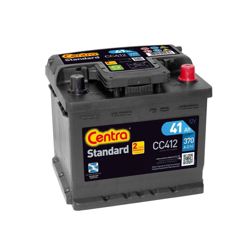 Akumulator Centra Standard 12V 41Ah 370A P+ CC412