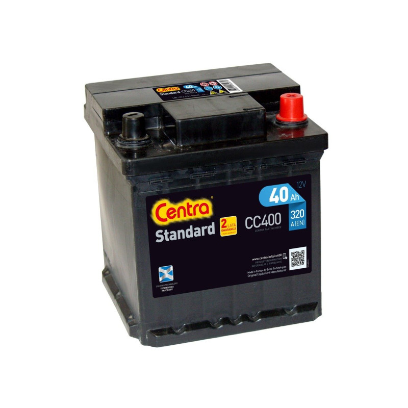 Akumulator Centra Standard 12V 40Ah 320A P+ CC400