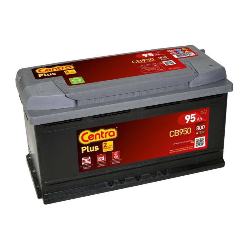 Akumulator Centra Plus 12V 95Ah 800A P+ CB950