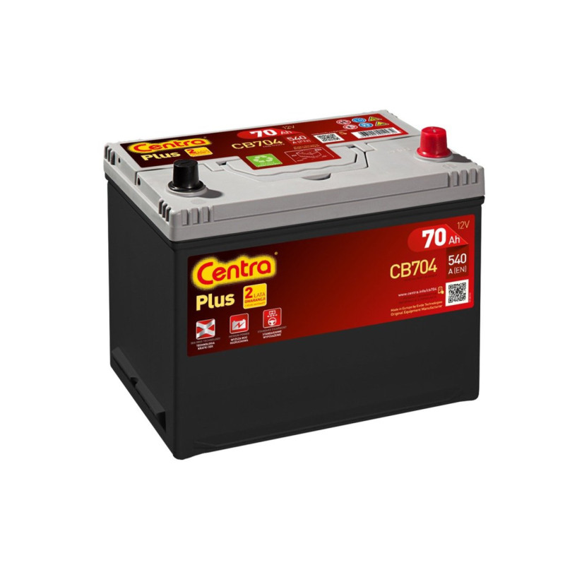 Akumulator Centra Plus 12V 70Ah 540A P+ CB704