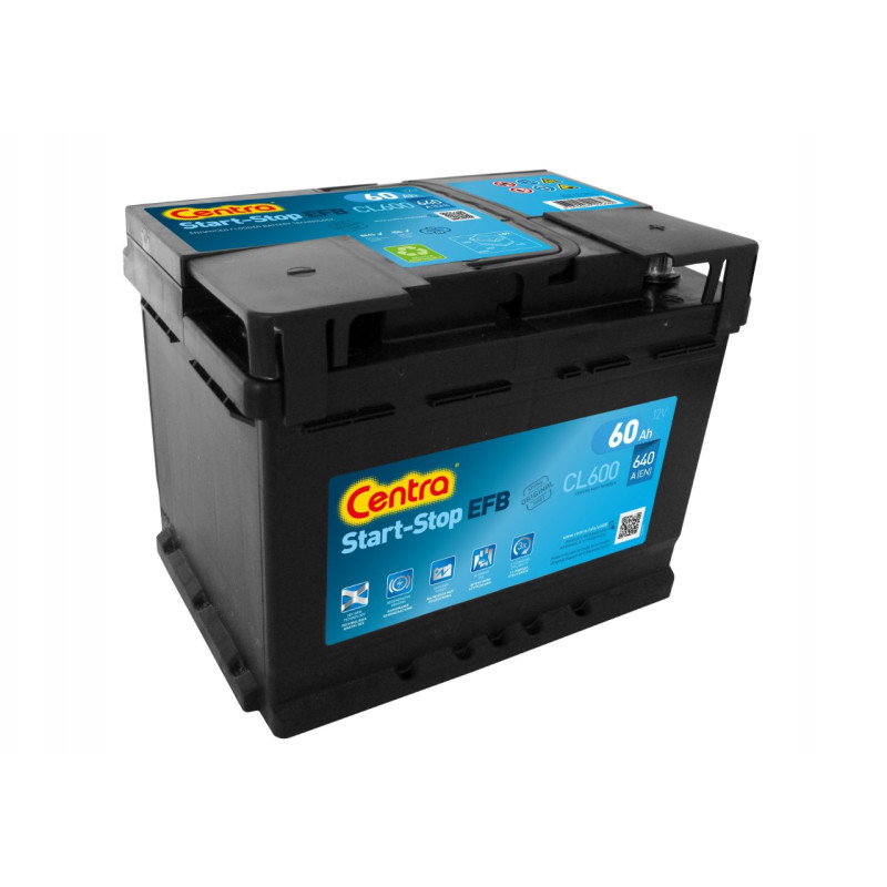 Akumulator Centra EFB 12V 60Ah 640A P+ CL600
