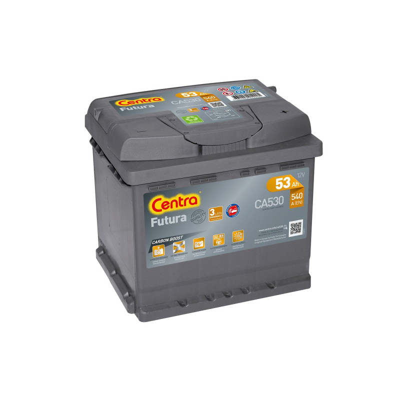 Akumulator Centra Futura 12V 53Ah 540A P+ CA530
