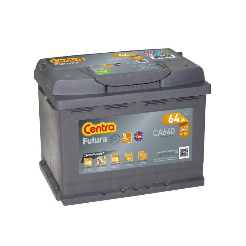 Akumulator Centra Futura 12V 64Ah 640A P+ CA640