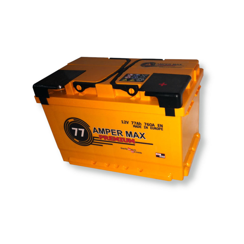 Akumulator Amper Max Premium 12V 77Ah 760A P+ AM77