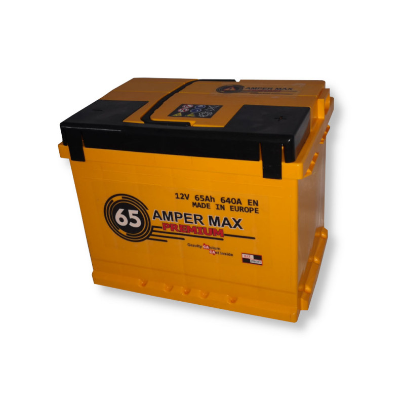 Akumulator Amper Max Premium 12V 65Ah 640A P+ AP65