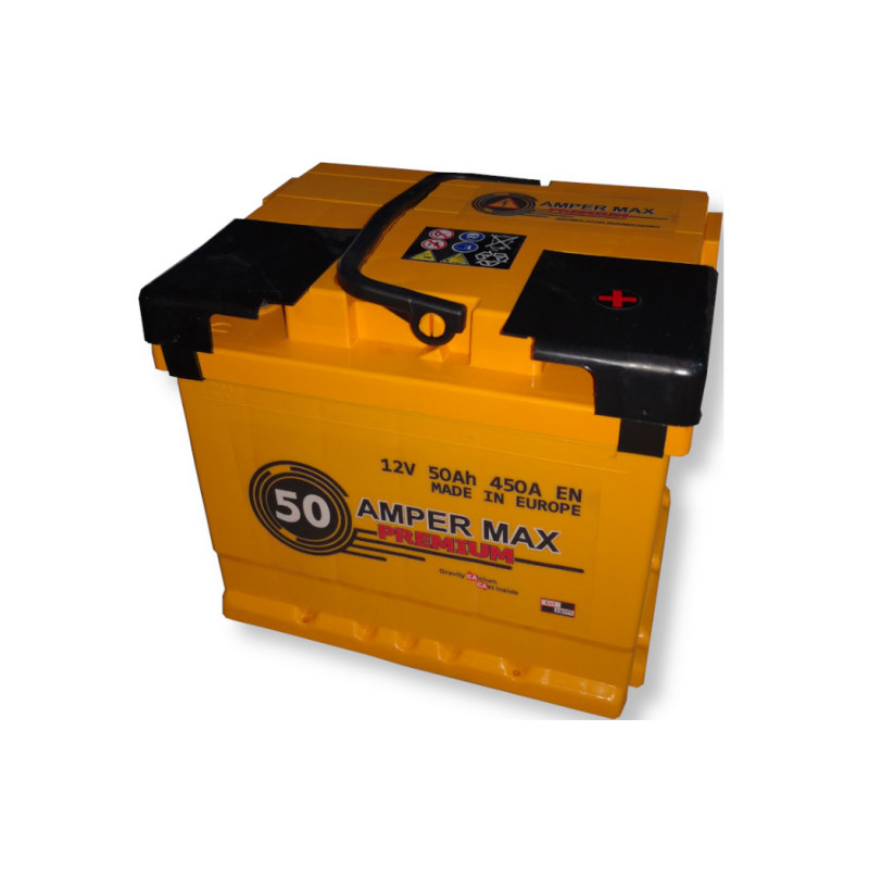 Akumulator Amper Max Premium 12V 50Ah 450A P+ AP50