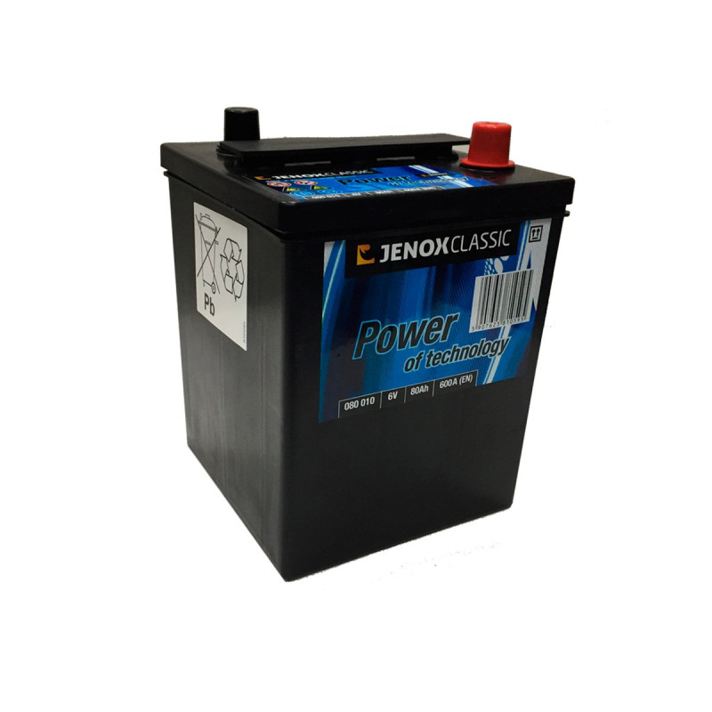Akumulator Jenox Classic 6V 80Ah 600A P+ 080010