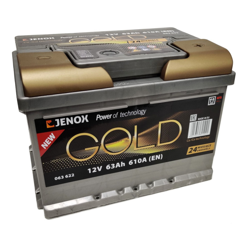 Akumulator Jenox Gold New 12V 63Ah 610A P+ 063622