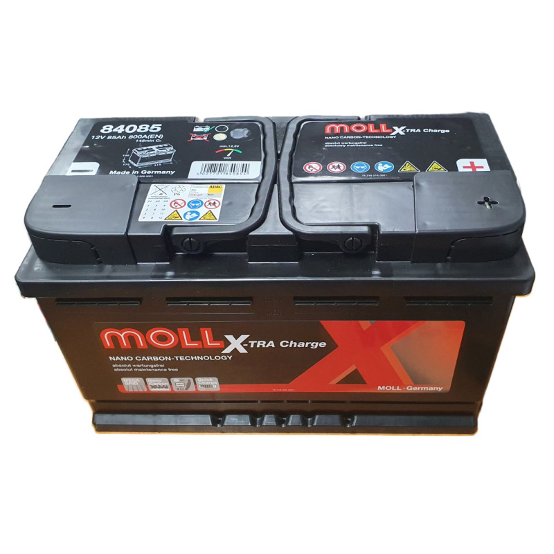 Akumulator MOLL X-TRA Charge 12V 85Ah 800A P+ 84085