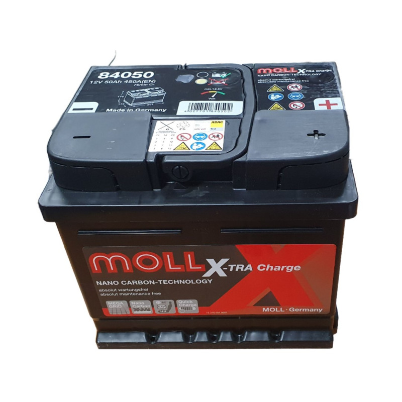 Akumulator MOLL X-TRA Charge 12V 50Ah 450A P+ 84050
