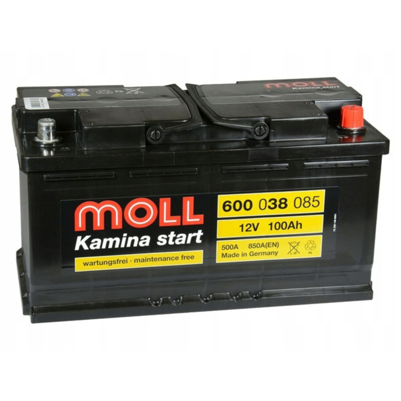 Akumulator Moll Kamina Start 12V 100Ah 850A P+ 60038