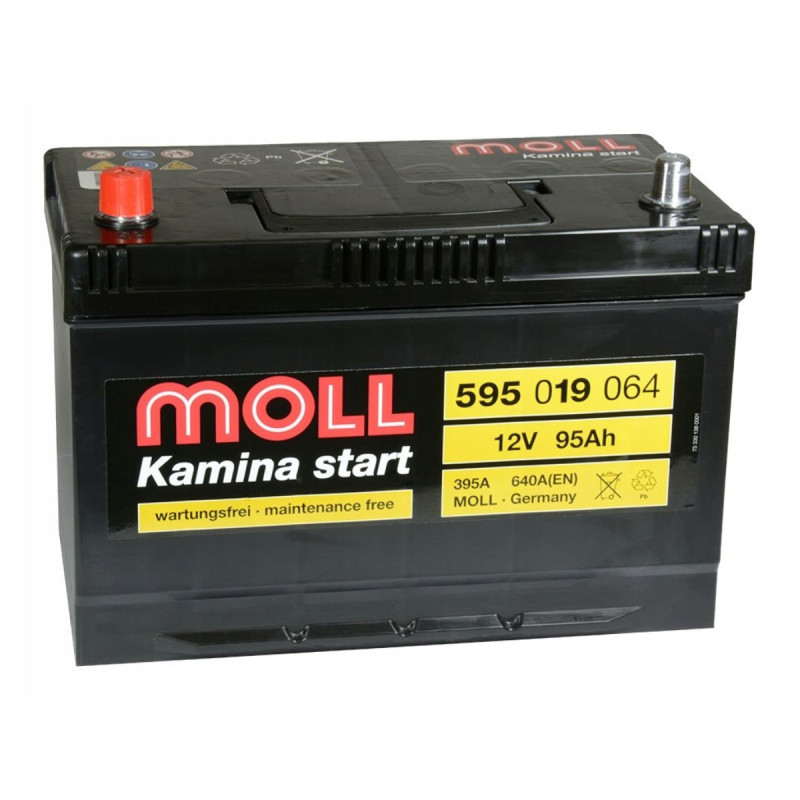 Akumulator Moll Kamina Start 12V 95Ah 640A L+ 59519