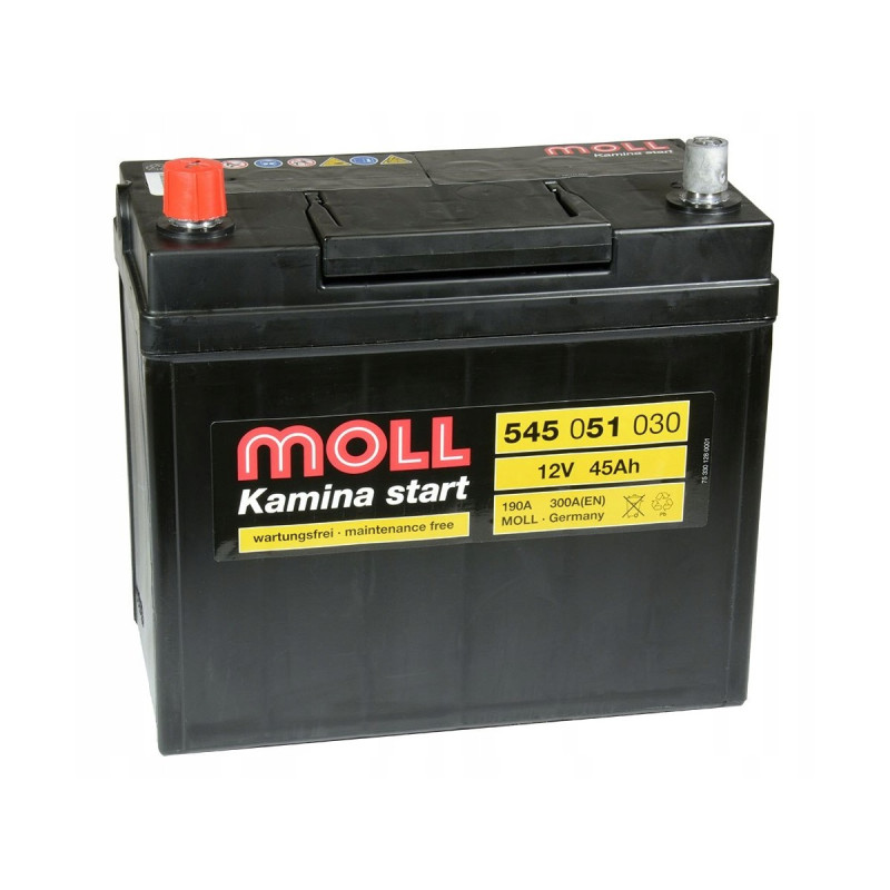 Akumulator Moll Kamina Start 12V 45Ah 300A L+ 54551