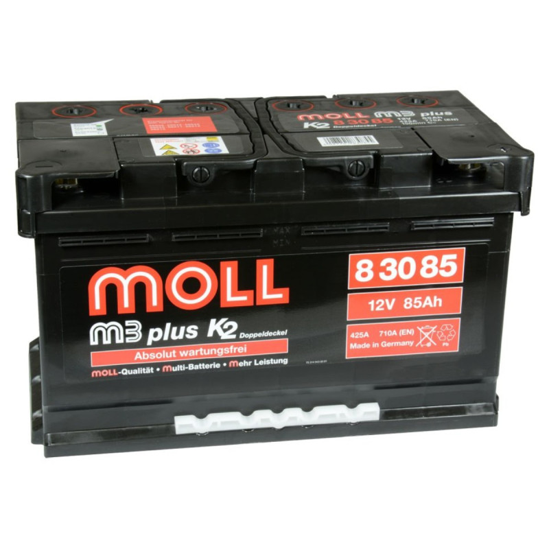 Akumulator Moll M3 Plus K2 Double Lid 12V 85Ah 710A P+ 83085