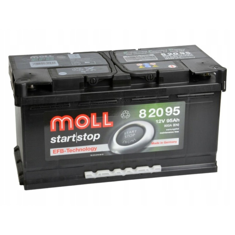 Akumulator Moll EFB 12V 95Ah 900A P+ 82095