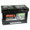 Akumulator Moll EFB 12V 80Ah 800A P+ 82080