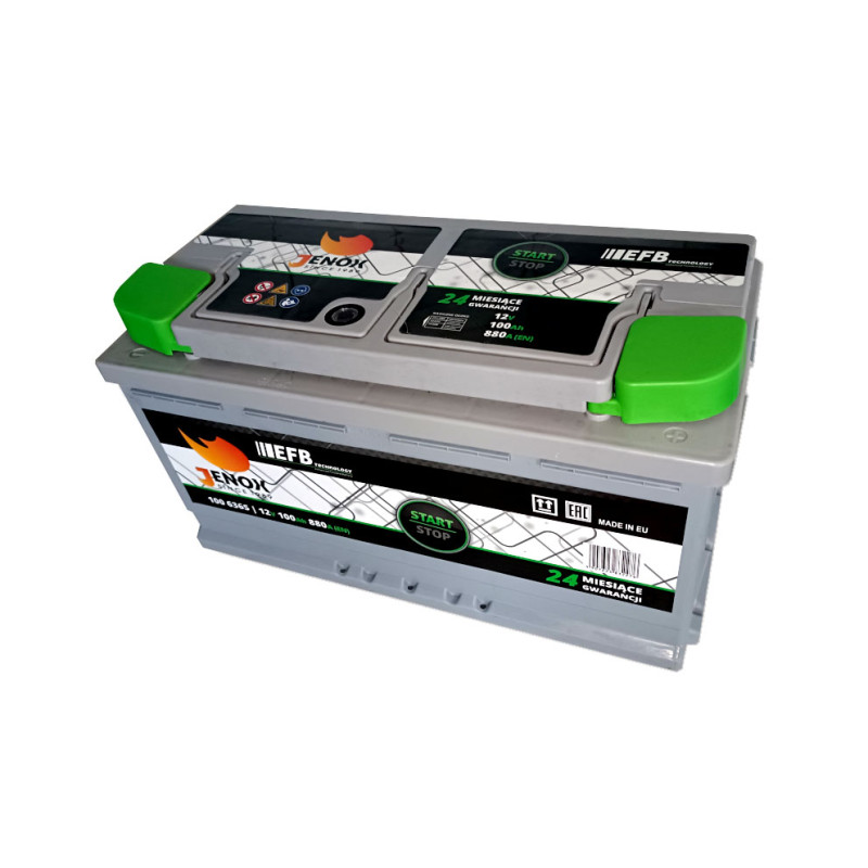 Akumulator Jenox EFB 12V 100Ah 880A P+ 100636S